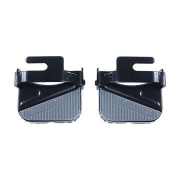 Leadigol 1 Pair Bike Rear Foot Pedal,Folding Foot Pedal Non-Slip Stand Footpeg Rear Seat Pedal Cycling Bike Footrest