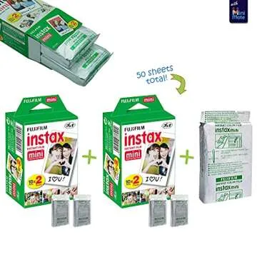 Fujifilm Instax Mini 11 Instant Camera Lilac Purple + Custom Case + Film Pack + Photo Album