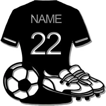 Custom Soccer LED Sign with Remote Control - Unique Decor