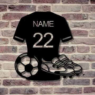 Custom Soccer LED Sign with Remote Control - Unique Decor