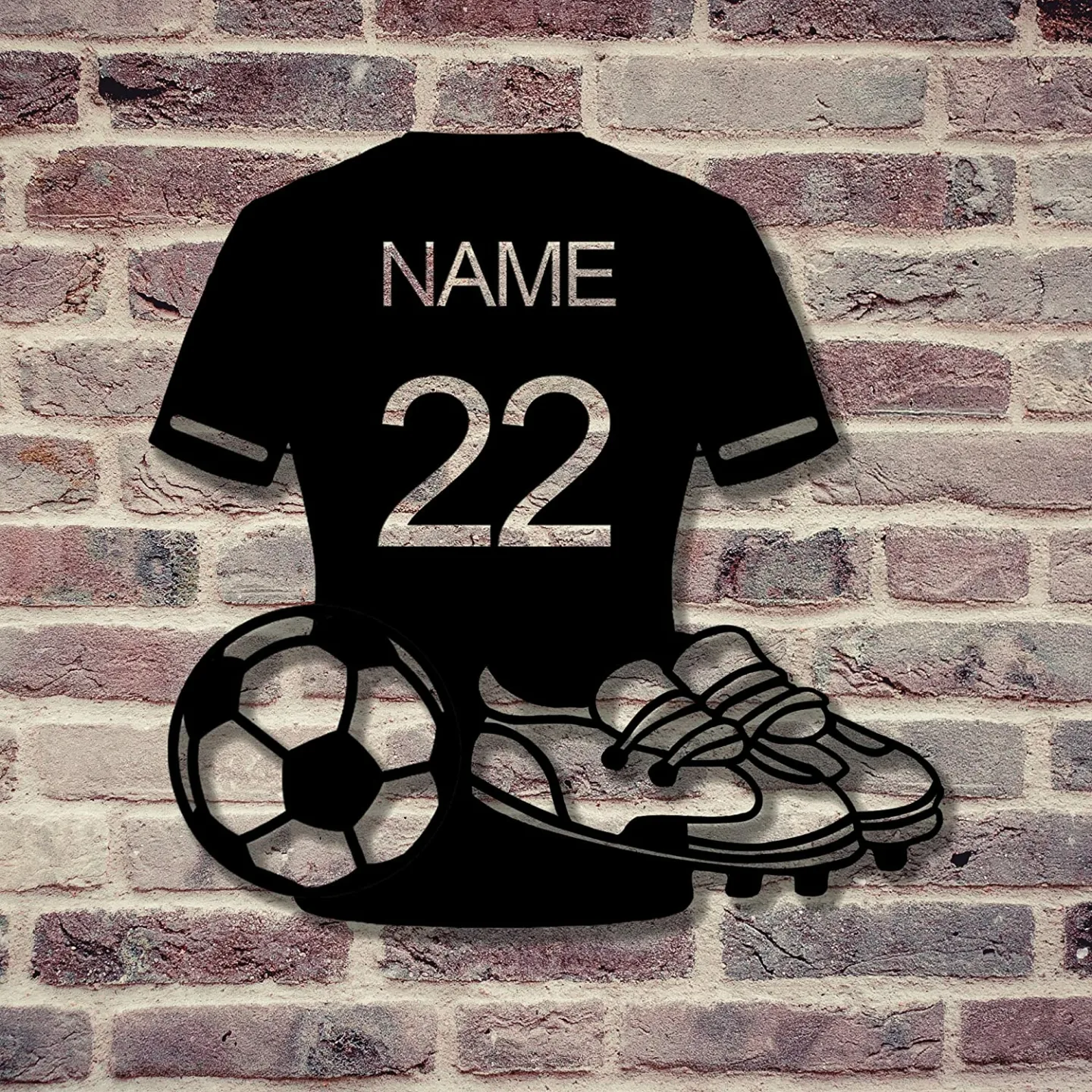 Custom Soccer LED Sign with Remote Control - Unique Decor