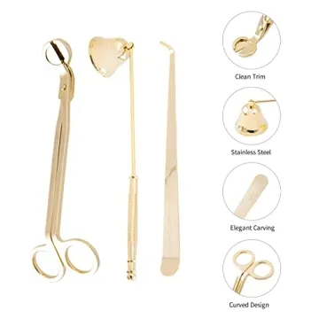 Elegant 5 in 1 Candle Accessory Set for Candle Lovers