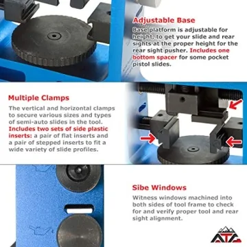 NcStar Heavy Duty Rear Sight Pusher Tool for Pistols