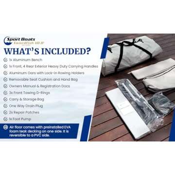 Swordfish Inflatable Dinghy 10.8' - Durable & Portable
