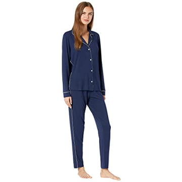 Eberjey Gisele Tuxedo Pajama Set | Soft Modal Jersey Sleepwear
