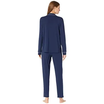 Eberjey Gisele Tuxedo Pajama Set | Soft Modal Jersey Sleepwear