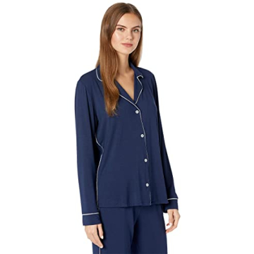 Eberjey Gisele Tuxedo Pajama Set | Soft Modal Jersey Sleepwear