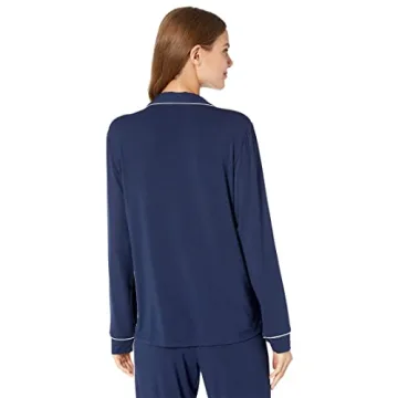 Eberjey Gisele Tuxedo Pajama Set | Soft Modal Jersey Sleepwear