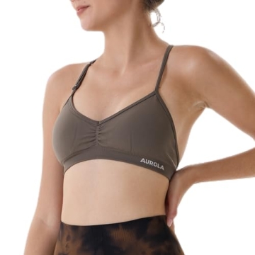 AUROLA Seamless Backless Workout Sports Bras for Women