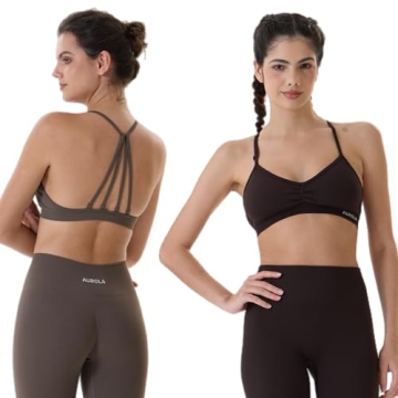 AUROLA Seamless Backless Workout Sports Bras for Women