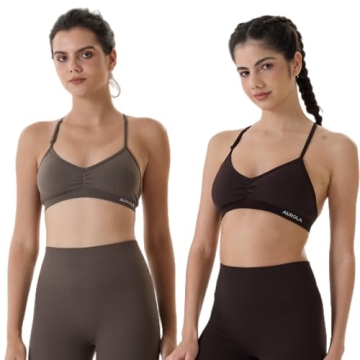 AUROLA Seamless Backless Workout Sports Bras for Women