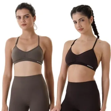 AUROLA Seamless Backless Workout Sports Bras for Women