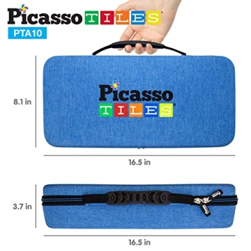 PicassoTiles Toy Carry Case for Organizing Kids Toys
