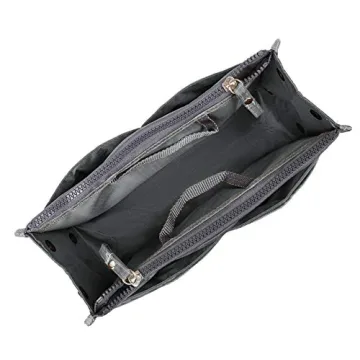 Vercord Purse Handbag Organizer with 13 Pockets Grey Large