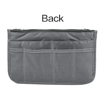 Vercord Purse Handbag Organizer with 13 Pockets Grey Large