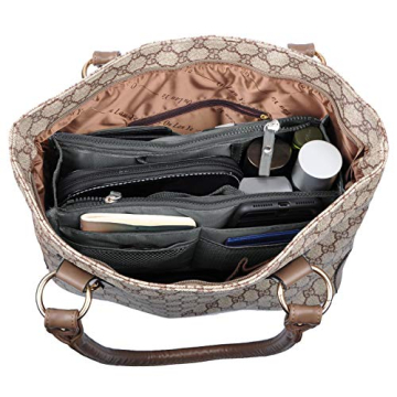 Vercord Purse Handbag Organizer with 13 Pockets Grey Large