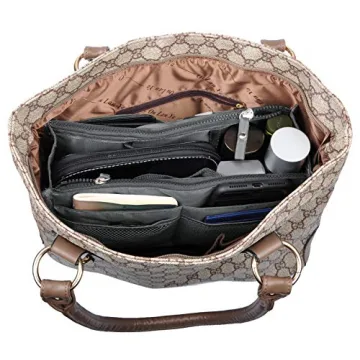 Vercord Purse Handbag Organizer with 13 Pockets Grey Large