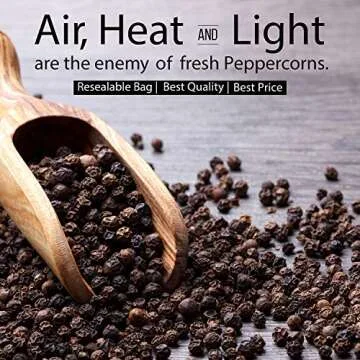 Black Tellicherry Peppercorns - Fresh, Aromatic Seasoning