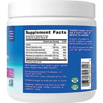 Natural Vitality CALM Magnesium Drink Mix for Sleep