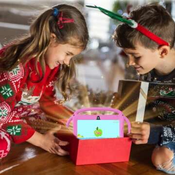 TUOHAITIME Android Tablet, 7 inch Android11 Tablet 6GB(2+4) RAM 32GB ROM with Bluetooth, WiFi, GMS, Parental Control, Dual Camera, Shockproof Case, Educational (Pink)