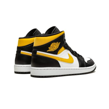 Shop Jordan 1 Mid Men’s Sneakers Pollen Yellow/Black Size 13