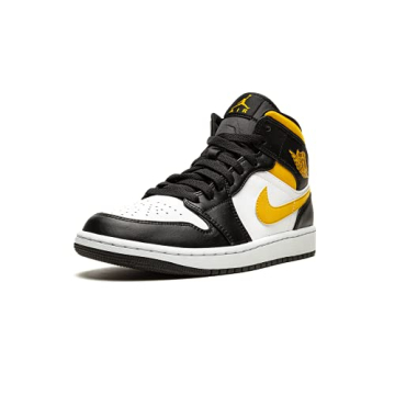 Shop Jordan 1 Mid Men’s Sneakers Pollen Yellow/Black Size 13
