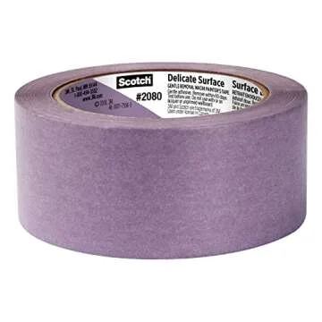 Scotch Delicate Surfaces Painters Tape, 1.88 in x 60 yd, Damage-Free Painting Prep, Protect Delicate Surfaces, UV & Sunlight Resistant, Solvent-Free Adhesive, Indoor Masking Tape, 1 Roll (2080-48EC)