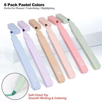 Highlighters, Pastel Highlighter Assorted Colors, Chisel Tip, Cute Things Bible Study Supplies, Aest...