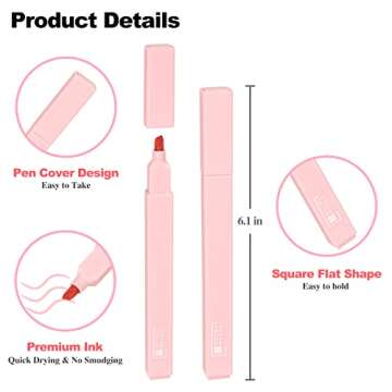 Highlighters, Pastel Highlighter Assorted Colors, Chisel Tip, Cute Things Bible Study Supplies, Aesthetic Highlighters for College Students Teen Girls Women Journal Notes Preppy School Office Stuff