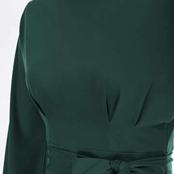 Stylish JASAMBAC Work Dress for Women Office Wear Knee Length