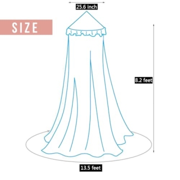 Kertnic Kids Bed Canopy - Dreamy Decoration for Imaginative Play