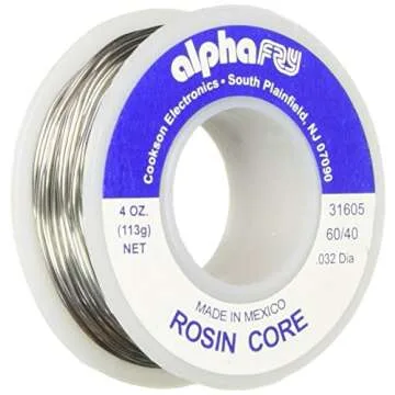 Alpha Metals #AM31605 4oz 0.032" Lead Solder for Reliable Electrical Connections.