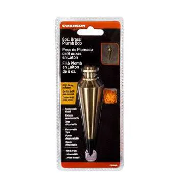 Swanson Tool Co PB008B 8 Oz Brass Plumb Bob - Durable Tool