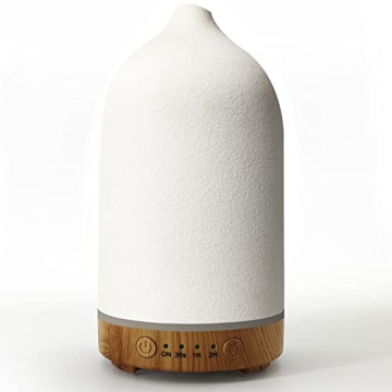 Vasysvi Essential Oil Diffuser – Aromatherapy with Ceramic Elegance and Mood Lighting
