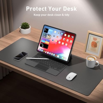 Stylish Leather Desk Pad Protector for Home or Office