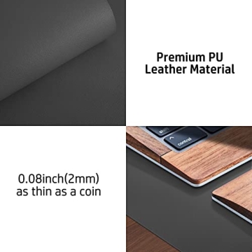 Stylish Leather Desk Pad Protector for Home or Office
