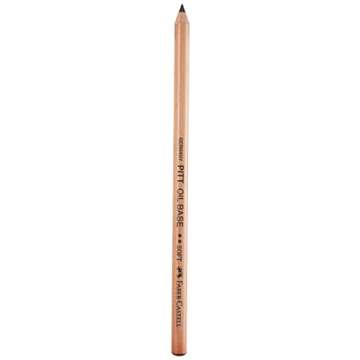 Faber-Castell PITT Monochrome Artists' Pencil, Black, Oil Base, No. 2 Soft