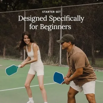 Recess Pickleball Starter Set for Beginners - 2 Paddles & 4 Balls