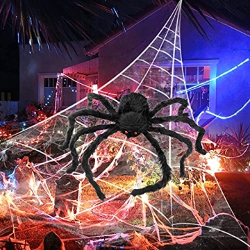 Innens 35-inch Giant Scary Spider for Spooky Halloween Decor