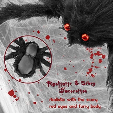 Innens 35-inch Giant Scary Spider for Spooky Halloween Decor