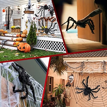 Innens 35-inch Giant Scary Spider for Spooky Halloween Decor