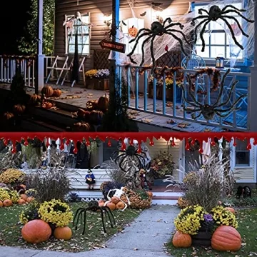 Innens 35-inch Giant Scary Spider for Spooky Halloween Decor