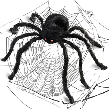 Innens 35-inch Giant Scary Spider for Spooky Halloween Decor