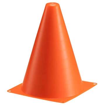 24 Mini Traffic Cones and Checkered Flags for Kids