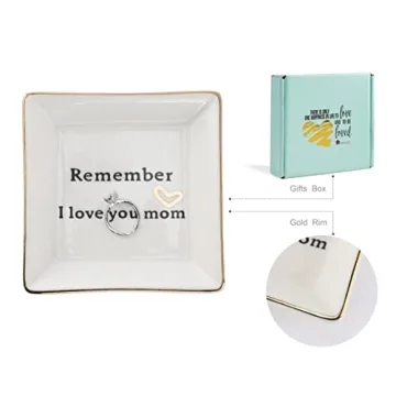 Elegant Ceramic Ring Dish for Moms - Perfect Gift