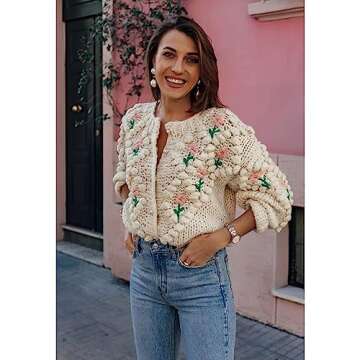 Stylish CHICWISH Chunky Hand Knit Cardigan for Women