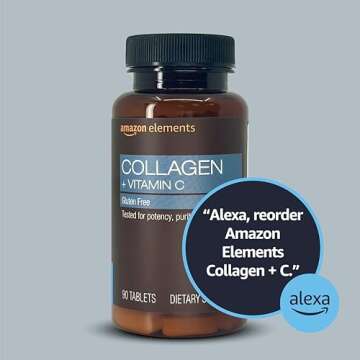 Amazon Elements Collagen Peptides + Vitamin C, 2500 mg