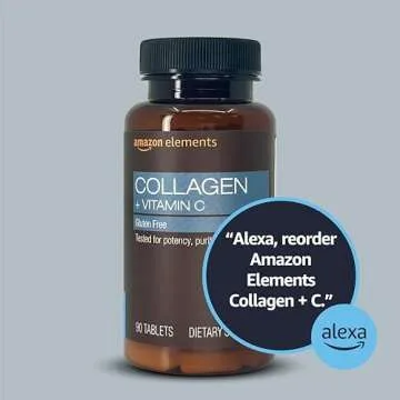 Amazon Elements Collagen Peptides + Vitamin C, 2500 mg