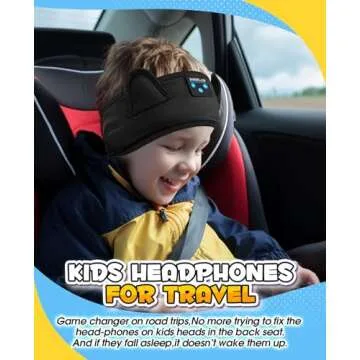 Boodlab Kids Headphones Headband Toddler, Baby Headphones for ipad, Bluetooth Toddler Headphones wit...