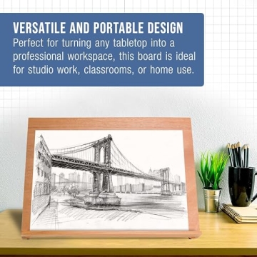 Adjustable Beechwood Art Drawing Board - 25-5/8 x 19